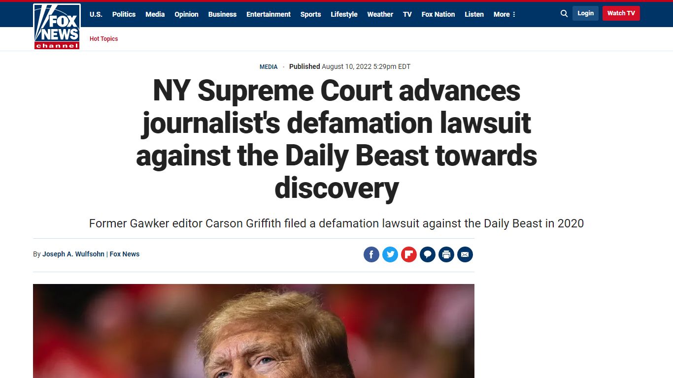 NY Supreme Court advances journalist's defamation lawsuit against the ...